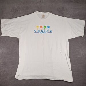 Venice Florida Palm Tree Embroidered Graphic T-Shirt Heavy Weight Cottonnet  XXL